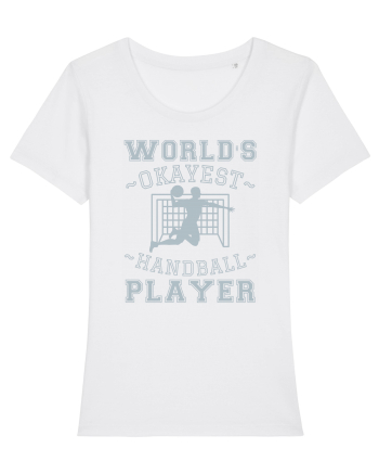 World'S Okayest Handball Player White