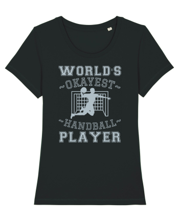 World'S Okayest Handball Player Black