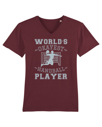 World'S Okayest Handball Player Burgundy