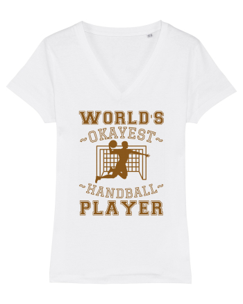 World'S Okayest Handball Player White