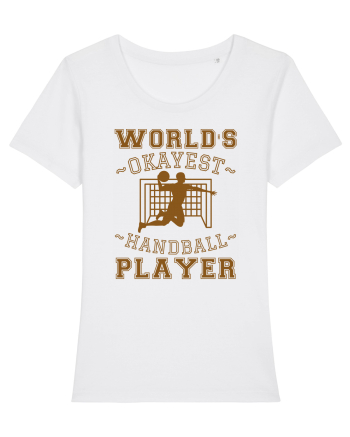 World'S Okayest Handball Player White