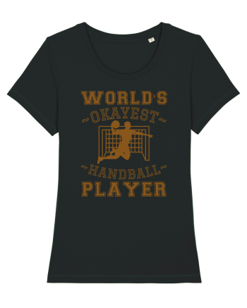 World'S Okayest Handball Player Black