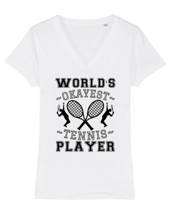World'S Okayest Tennis Player White