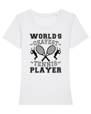 World'S Okayest Tennis Player White
