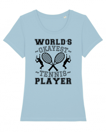 World'S Okayest Tennis Player Sky Blue