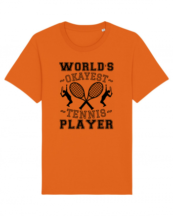 World'S Okayest Tennis Player Bright Orange