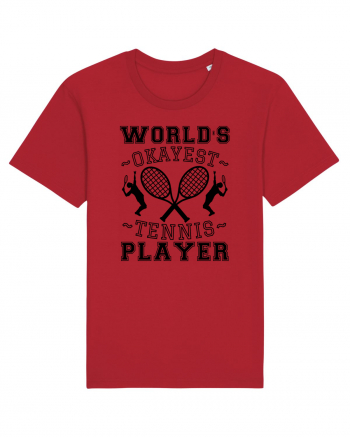 World'S Okayest Tennis Player Red