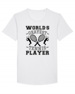 World'S Okayest Tennis Player Tricou mânecă scurtă guler larg Bărbat Skater