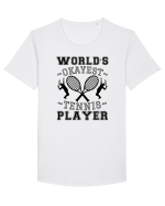 World'S Okayest Tennis Player Tricou mânecă scurtă guler larg Bărbat Skater