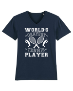 World'S Okayest Tennis Player Tricou mânecă scurtă guler V Bărbat Presenter