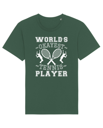 World'S Okayest Tennis Player Bottle Green