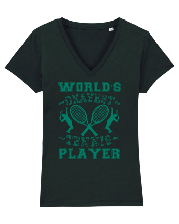 World'S Okayest Tennis Player Black