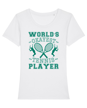 World'S Okayest Tennis Player White