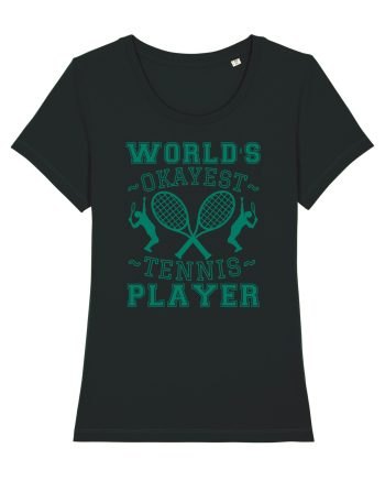 World'S Okayest Tennis Player Black