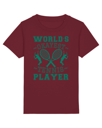 World'S Okayest Tennis Player Burgundy