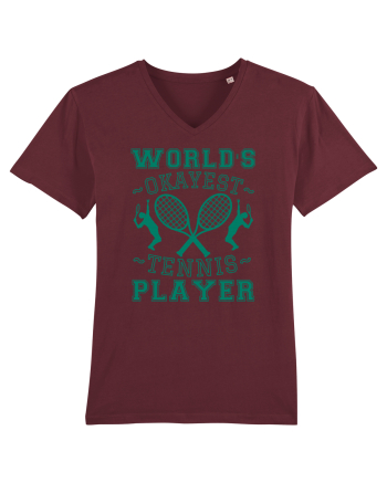 World'S Okayest Tennis Player Burgundy