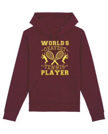 World'S Okayest Tennis Player Burgundy