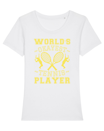 World'S Okayest Tennis Player White