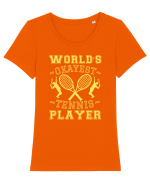 World'S Okayest Tennis Player Tricou mânecă scurtă guler larg fitted Damă Expresser
