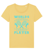 World'S Okayest Tennis Player Tricou mânecă scurtă guler larg fitted Damă Expresser