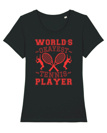 World'S Okayest Tennis Player Black