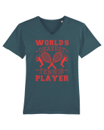 World'S Okayest Tennis Player Tricou mânecă scurtă guler V Bărbat Presenter