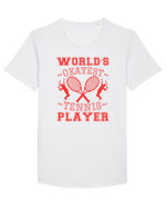 World'S Okayest Tennis Player Tricou mânecă scurtă guler larg Bărbat Skater