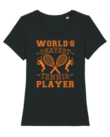 World'S Okayest Tennis Player Black
