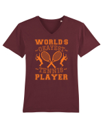 World'S Okayest Tennis Player Tricou mânecă scurtă guler V Bărbat Presenter