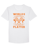 World'S Okayest Tennis Player Tricou mânecă scurtă guler larg Bărbat Skater