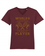 World'S Okayest Tennis Player Tricou mânecă scurtă guler V Bărbat Presenter
