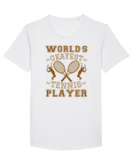 World'S Okayest Tennis Player Tricou mânecă scurtă guler larg Bărbat Skater