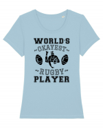 World'S Okayest Rugby Player Tricou mânecă scurtă guler larg fitted Damă Expresser