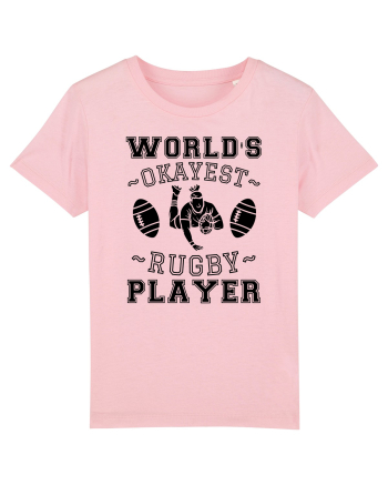 World'S Okayest Rugby Player Cotton Pink