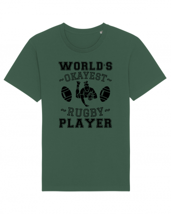 World'S Okayest Rugby Player Bottle Green