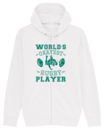 World'S Okayest Rugby Player Hanorac cu fermoar Unisex Connector