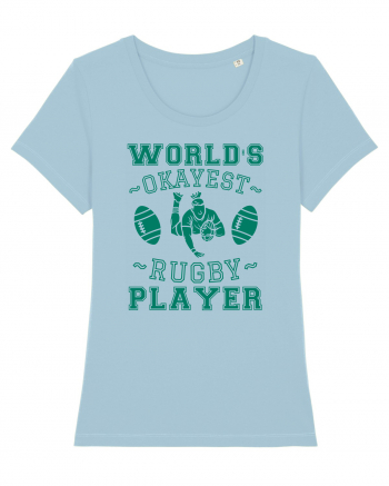 World'S Okayest Rugby Player Sky Blue