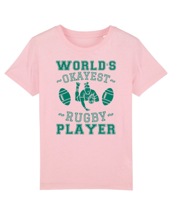 World'S Okayest Rugby Player Cotton Pink