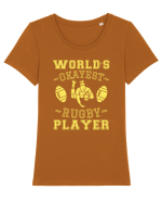 World'S Okayest Rugby Player Tricou mânecă scurtă guler larg fitted Damă Expresser
