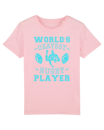 World'S Okayest Rugby Player Cotton Pink