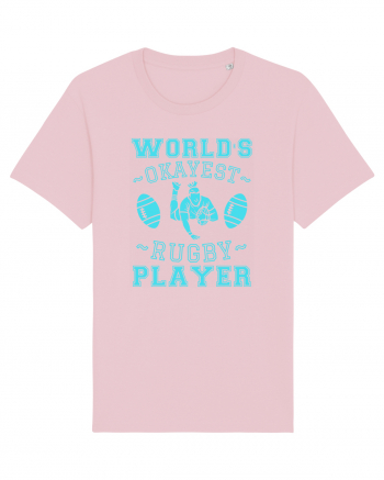 World'S Okayest Rugby Player Cotton Pink