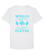 World'S Okayest Rugby Player Tricou mânecă scurtă guler larg Bărbat Skater