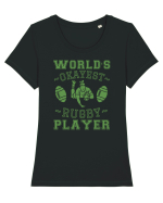 World'S Okayest Rugby Player Tricou mânecă scurtă guler larg fitted Damă Expresser