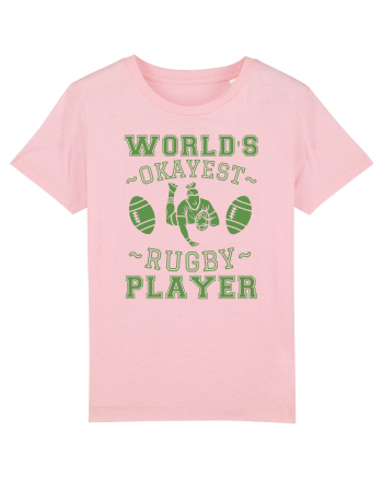World'S Okayest Rugby Player Cotton Pink