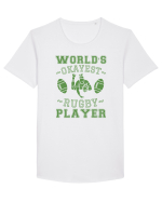 World'S Okayest Rugby Player Tricou mânecă scurtă guler larg Bărbat Skater