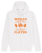 World'S Okayest Rugby Player Hanorac cu fermoar Unisex Connector