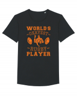 World'S Okayest Rugby Player Tricou mânecă scurtă guler larg Bărbat Skater