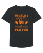 World'S Okayest Rugby Player Tricou mânecă scurtă guler larg Bărbat Skater