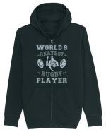World'S Okayest Rugby Player Hanorac cu fermoar Unisex Connector