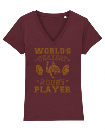 World'S Okayest Rugby Player Burgundy